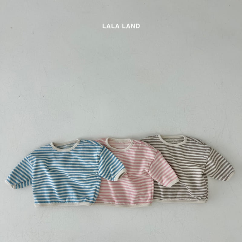Lalaland - Korean Baby Fashion - #babyoninstagram - Bebe Stripes Piping Sweatshirt