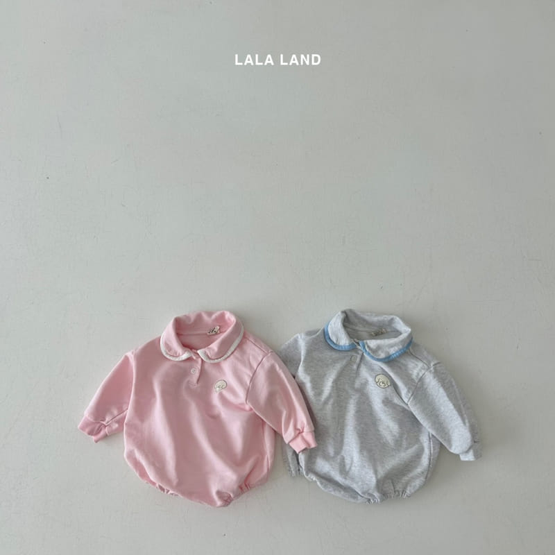 Lalaland - Korean Baby Fashion - #babyoutfit - Bebe Circle Collar Bodysuit - 2