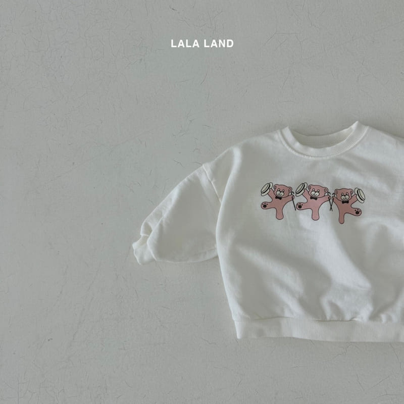 Lalaland - Korean Baby Fashion - #babyoutfit - Bebe Bear Three Sweatshirt - 6
