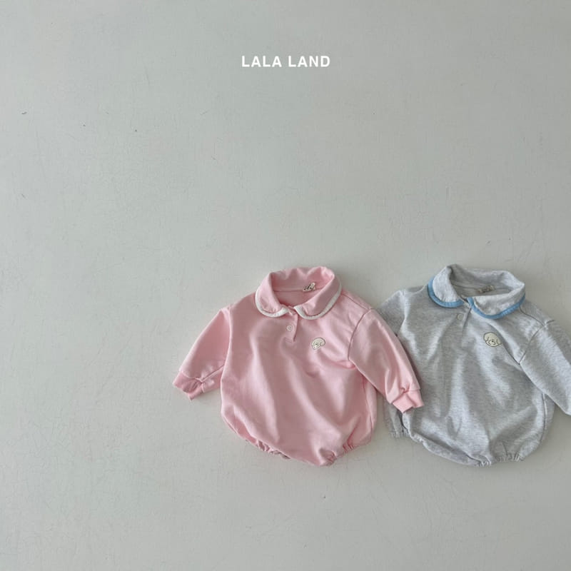 Lalaland - Korean Baby Fashion - #babyoutfit - Bebe Circle Collar Bodysuit - 4