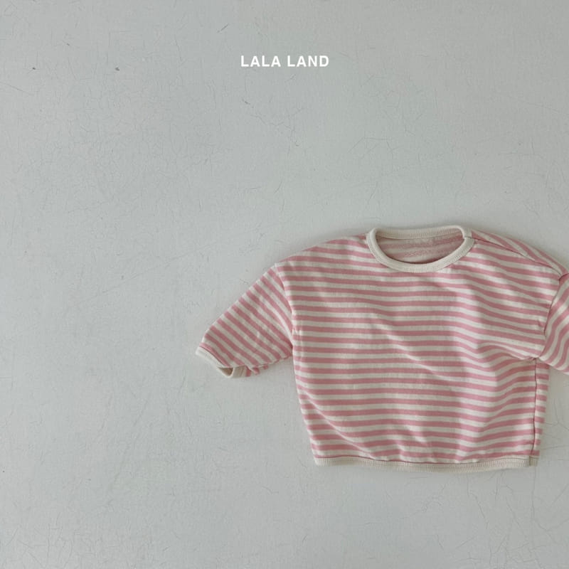 Lalaland - Korean Baby Fashion - #onlinebabyboutique - Bebe Stripes Piping Sweatshirt - 6