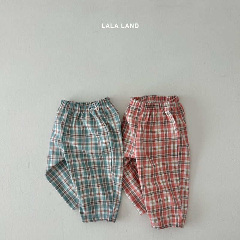 Lalaland - Korean Children Fashion - #Kfashion4kids - Double Check Pants