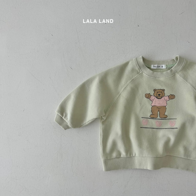 Lalaland - Korean Children Fashion - #Kfashion4kids - Hug Bear Sweatshirt - 5