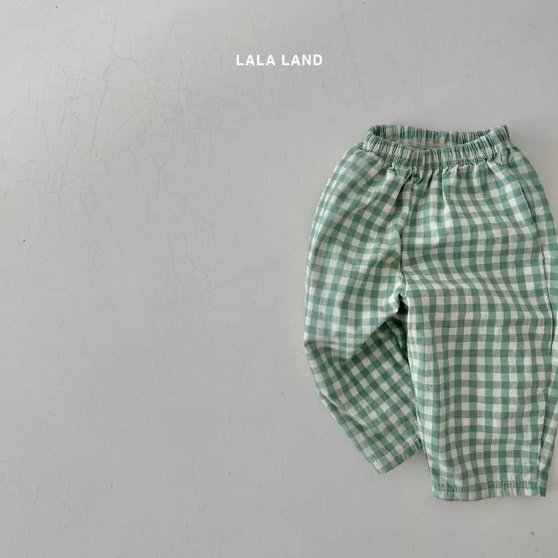 Lalaland - Korean Children Fashion - #prettylittlegirls - Check Pants - 4