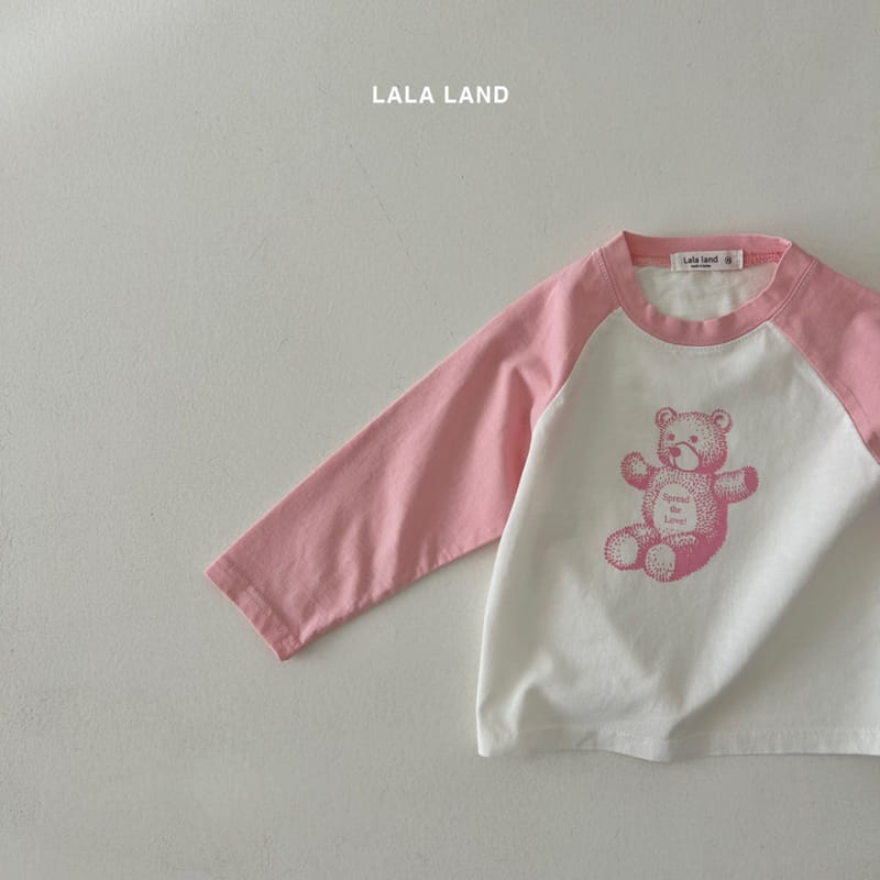 Lalaland - Korean Children Fashion - #designkidswear - Bear Raglan Tee - 7