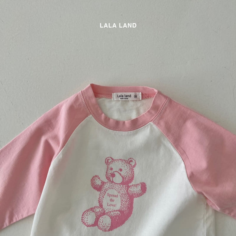 Lalaland - Korean Children Fashion - #discoveringself - Bear Raglan Tee - 8