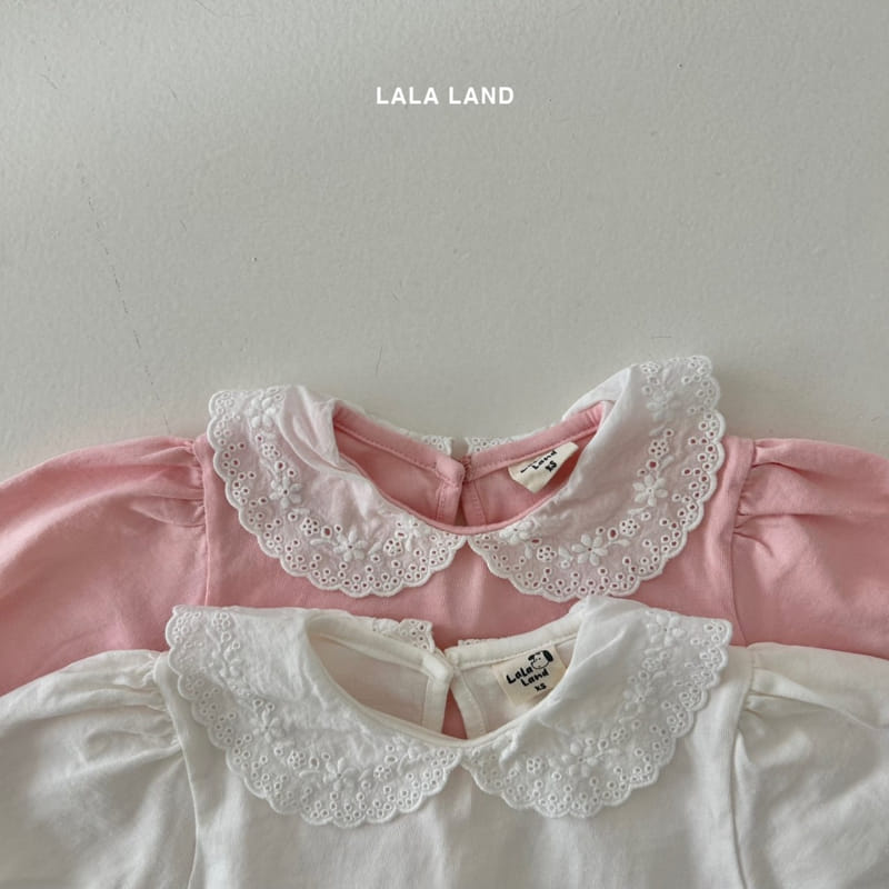 Lalaland - Korean Children Fashion - #kidsshorts - Motice Collar Tee - 3