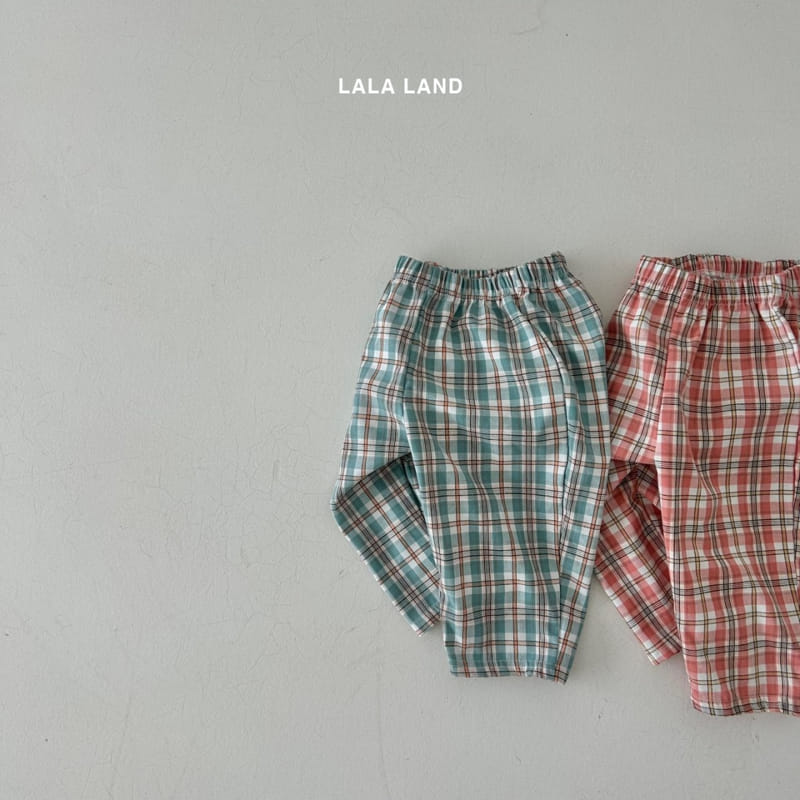 Lalaland - Korean Children Fashion - #littlefashionista - Double Check Pants - 2