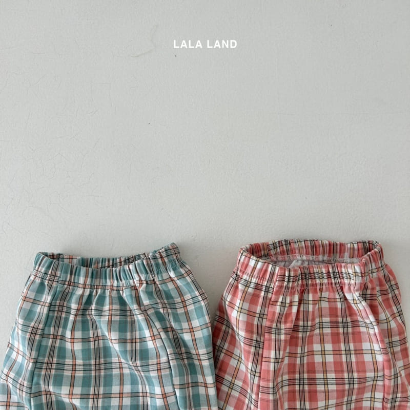 Lalaland - Korean Children Fashion - #magicofchildhood - Double Check Pants - 3