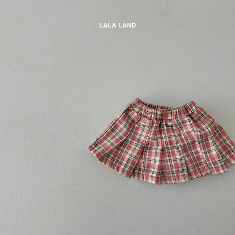 Lalaland - Korean Children Fashion - #prettylittlegirls - Double Check Wrinkle Skirt - 8