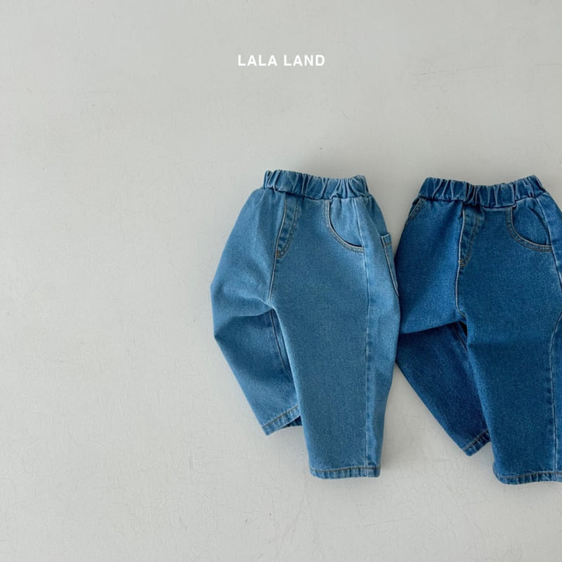 Lalaland - Korean Children Fashion - #prettylittlegirls - Circle Baggy Jeans - 3