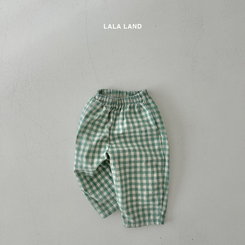 Lalaland - Korean Children Fashion - #prettylittlegirls - Check Pants - 3