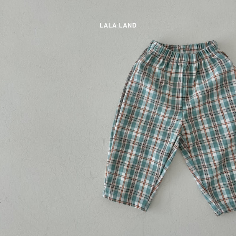 Lalaland - Korean Children Fashion - #stylishchildhood - Double Check Pants - 8