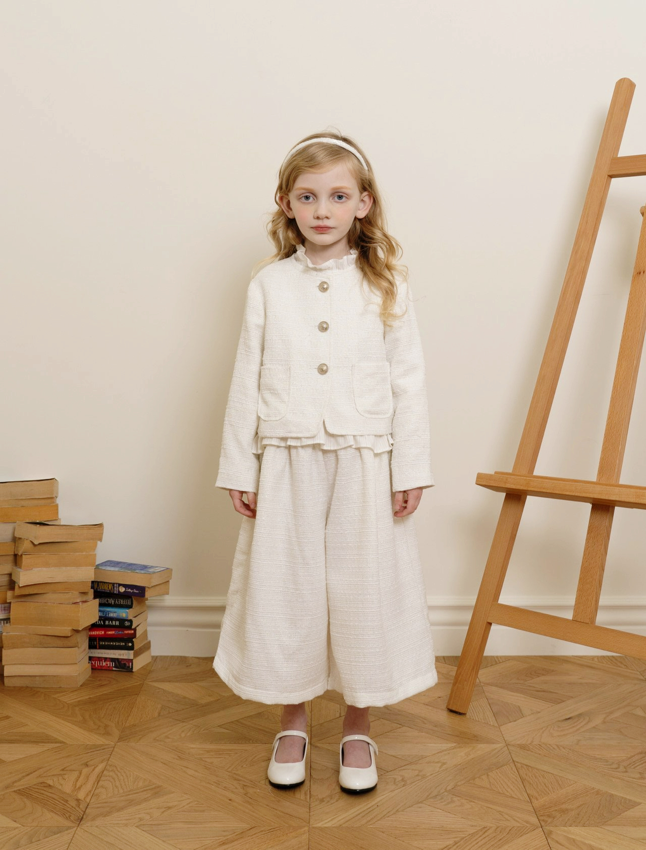 Le Bev - Korean Children Fashion - #Kfashion4kids - Gold Twid Pants - 6