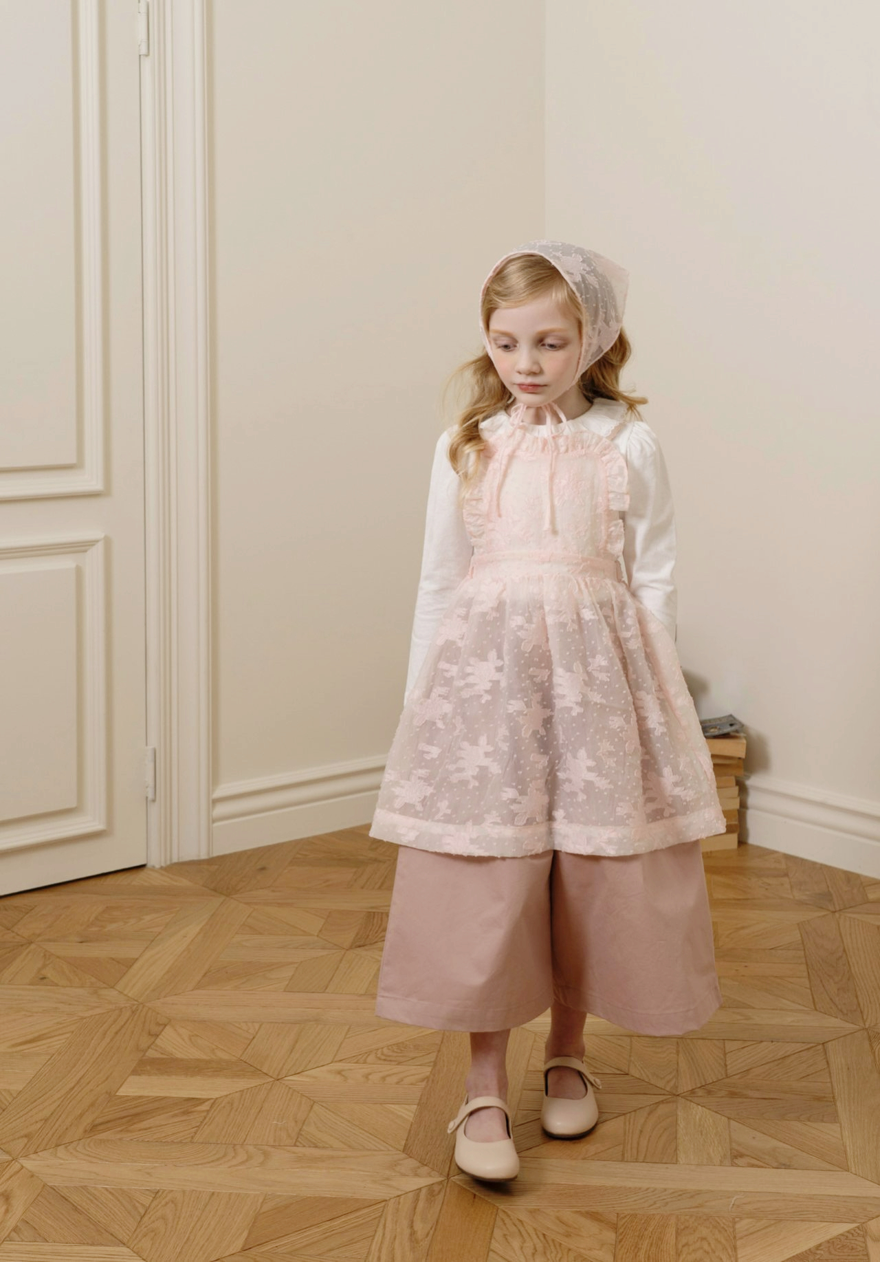Le Bev - Korean Children Fashion - #kidsshorts - Daisy Apron - 10