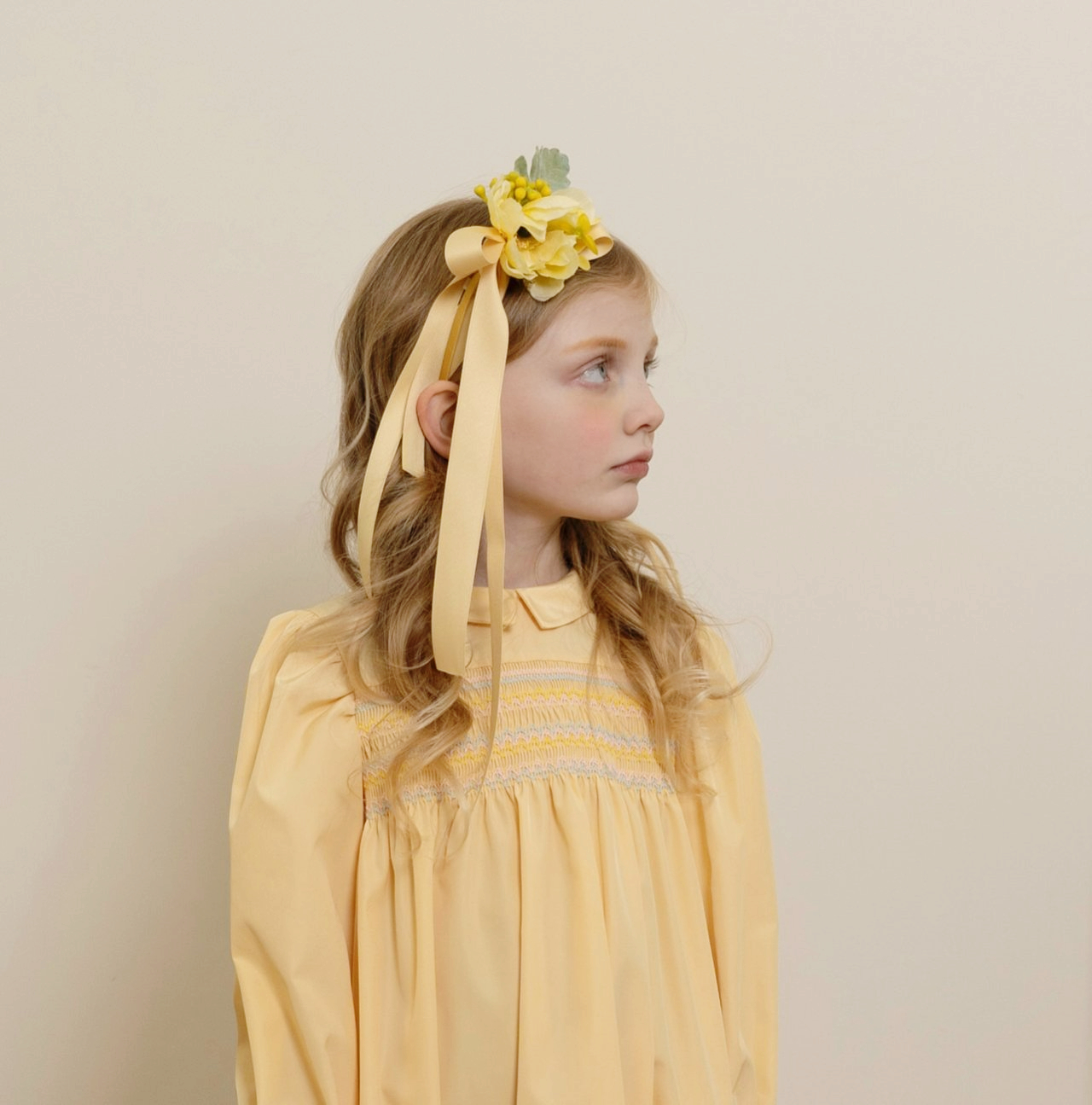 Le Bev - Korean Children Fashion - #minifashionista - Yellow Flower Hairband