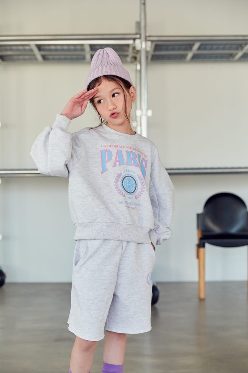 Lilas - Korean Children Fashion - #childofig - Long Slit Sweatshirt Set - 6
