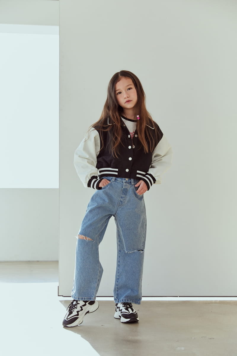Lilas - Korean Children Fashion - #designkidswear - Won Yung Baseball Jumper