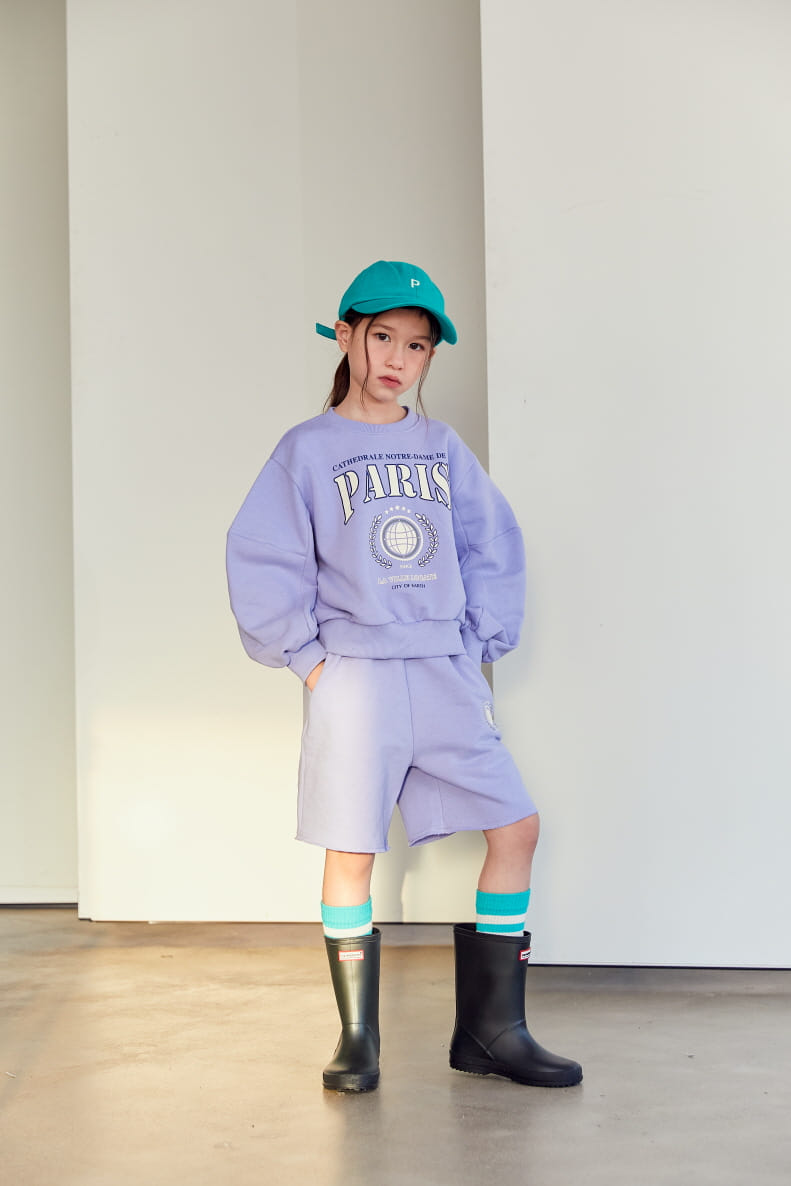 Lilas - Korean Children Fashion - #fashionkids - Long Slit Sweatshirt Set - 10
