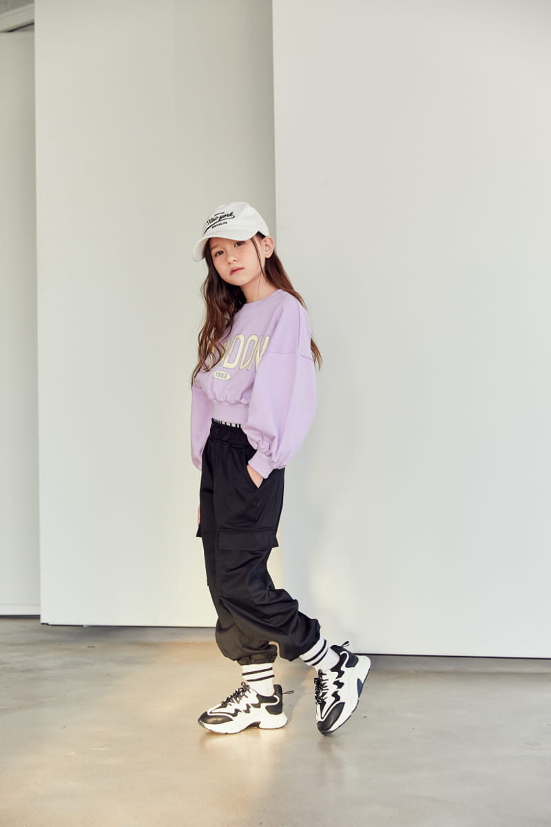 Lilas - Korean Children Fashion - #magicofchildhood - London Crop Sweatshirt - 2