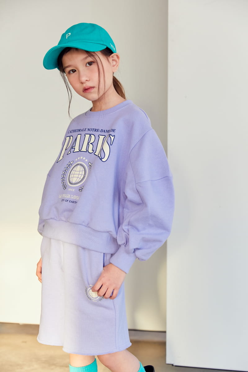 Lilas - Korean Children Fashion - #minifashionista - Long Slit Sweatshirt Set