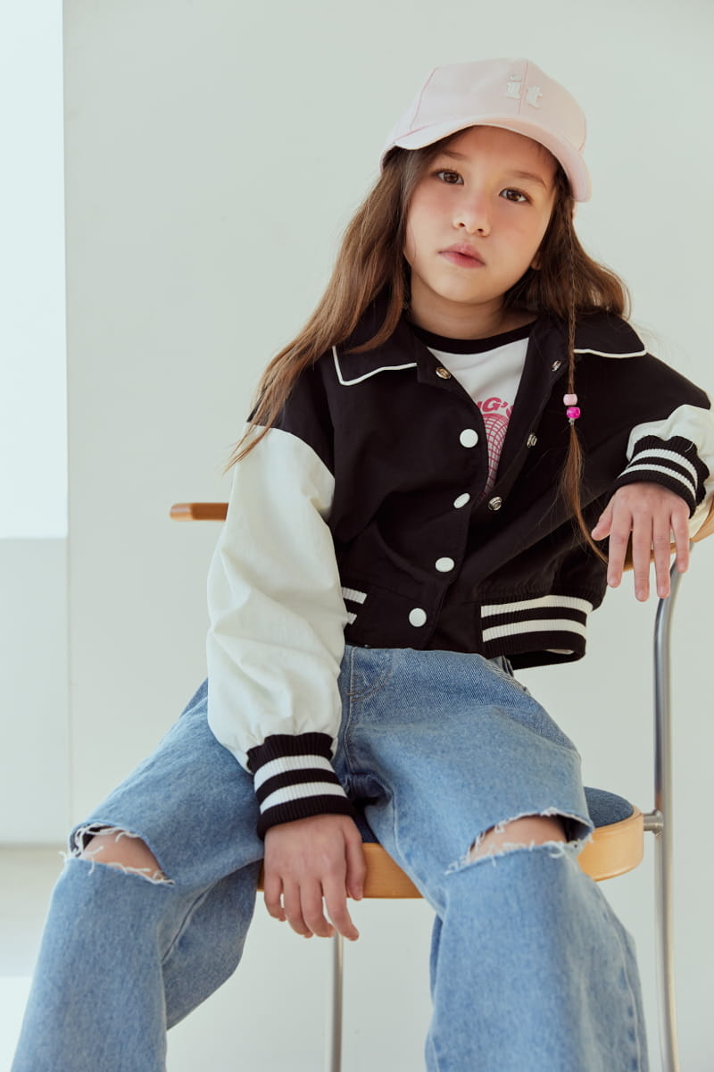 Lilas - Korean Children Fashion - #magicofchildhood - Slit Wide Jeans - 4