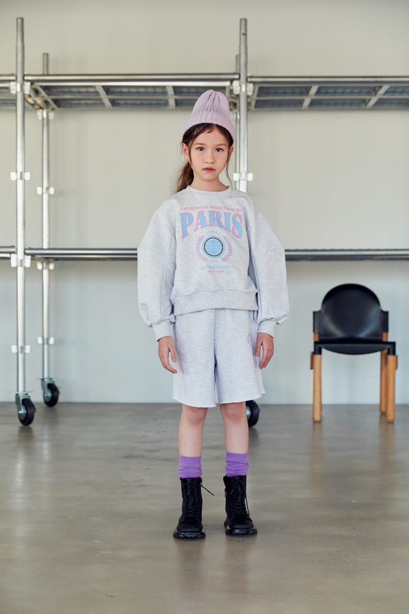 Lilas - Korean Children Fashion - #prettylittlegirls - Long Slit Sweatshirt Set - 2