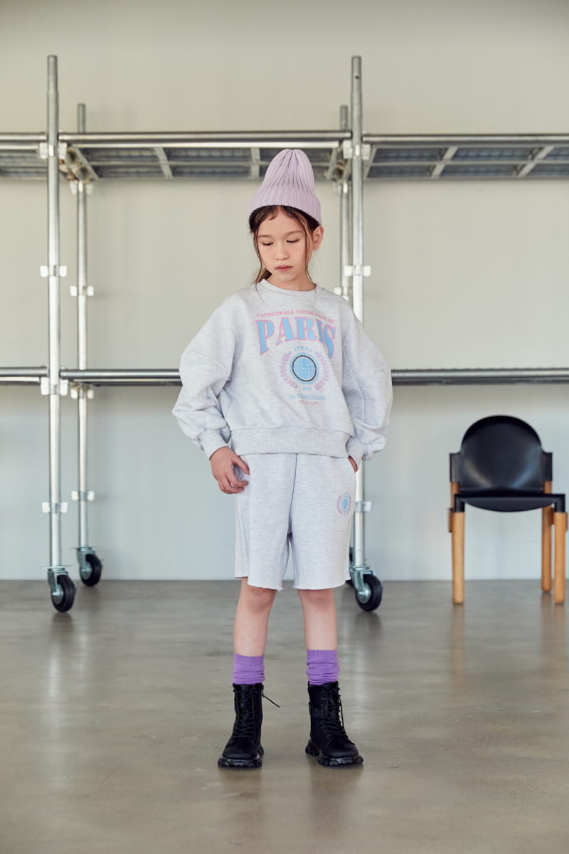 Lilas - Korean Children Fashion - #todddlerfashion - Long Slit Sweatshirt Set - 4