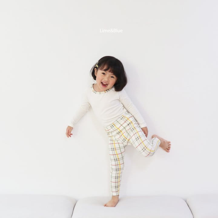 Lime & Blue - Korean Children Fashion - #childrensboutique - Basic Check Easywear