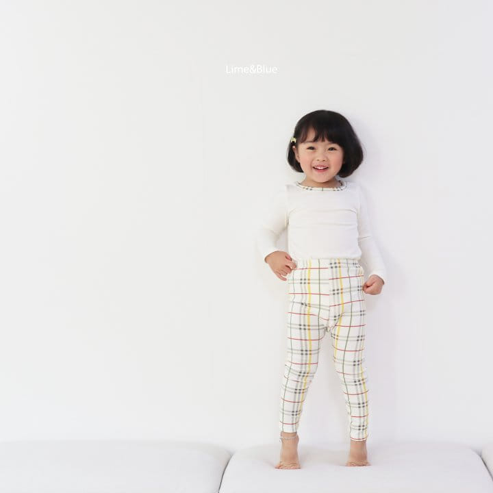 Lime & Blue - Korean Children Fashion - #discoveringself - Basic Check Easywear - 4
