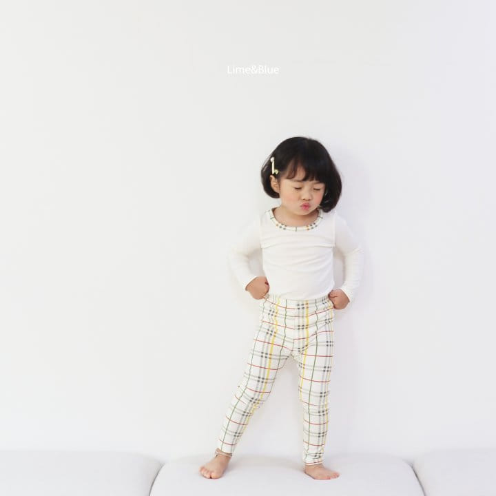Lime & Blue - Korean Children Fashion - #kidsstore - Basic Check Easywear - 6