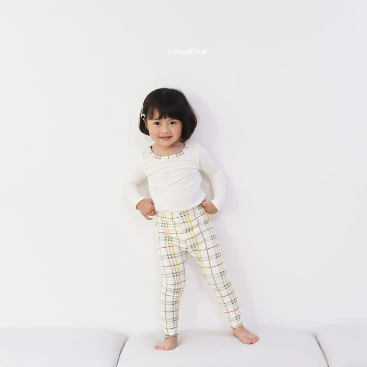Lime & Blue - Korean Children Fashion - #kidzfashiontrend - Basic Check Easywear - 7