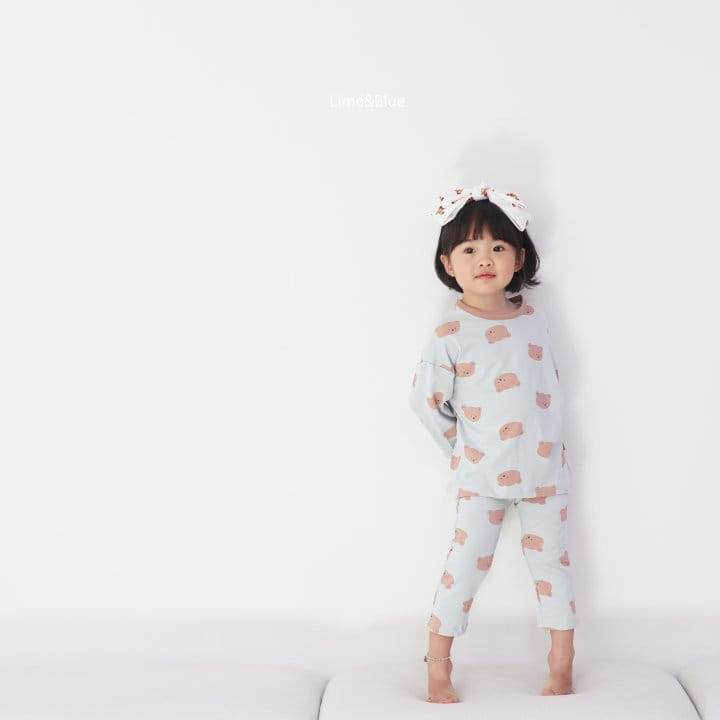 Lime & Blue - Korean Children Fashion - #minifashionista - Bear Easywear - 11