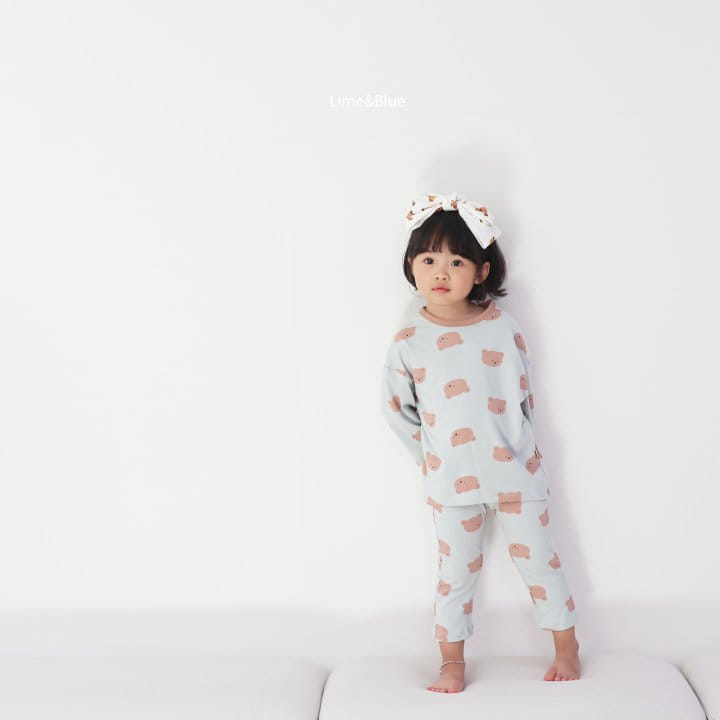 Lime & Blue - Korean Children Fashion - #prettylittlegirls - Bear Easywear - 12