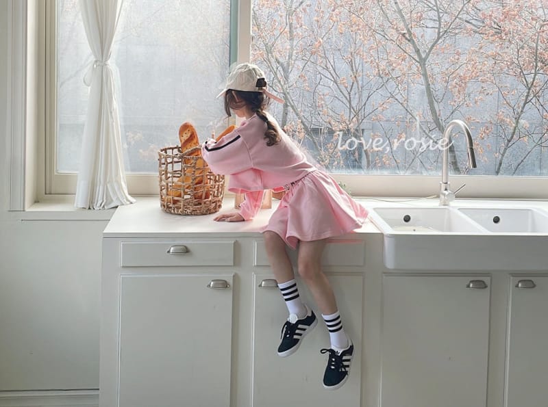 Love Rosie - Korean Children Fashion - #Kfashion4kids - Two Tape Girl Skirt Top Bottom SET - 2