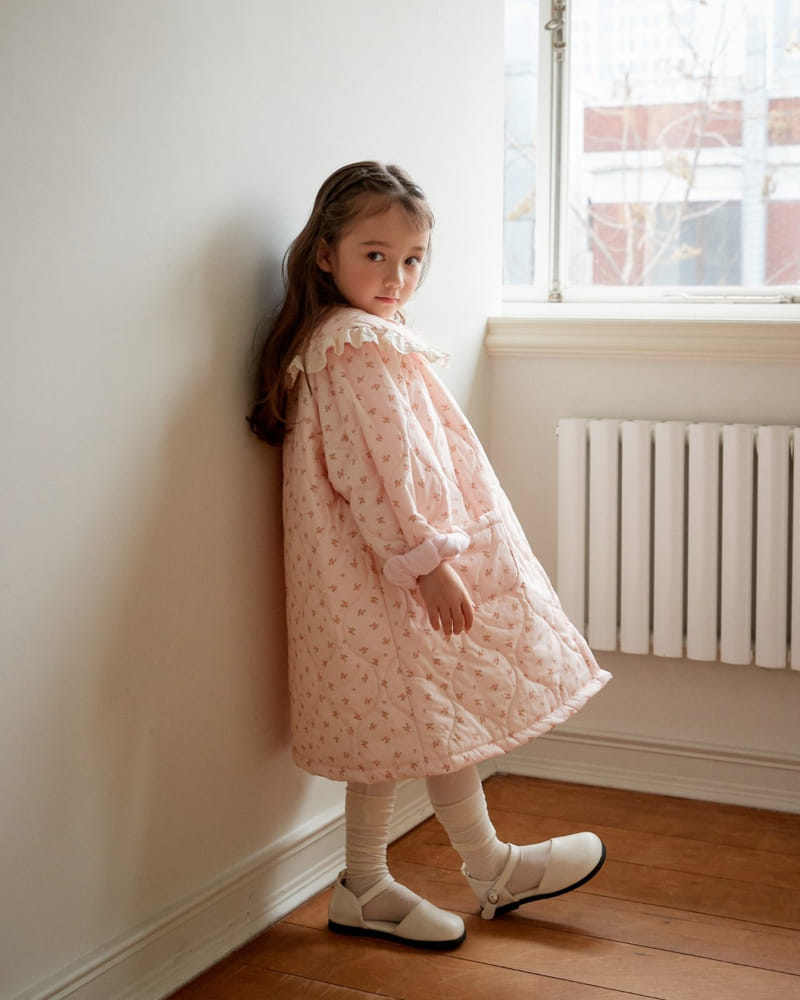 Loveplain - Korean Children Fashion - #childofig - Daisy Quilting Coat - 6
