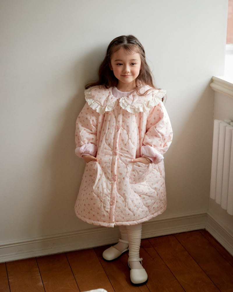 Loveplain - Korean Children Fashion - #childrensboutique - Daisy Quilting Coat - 8