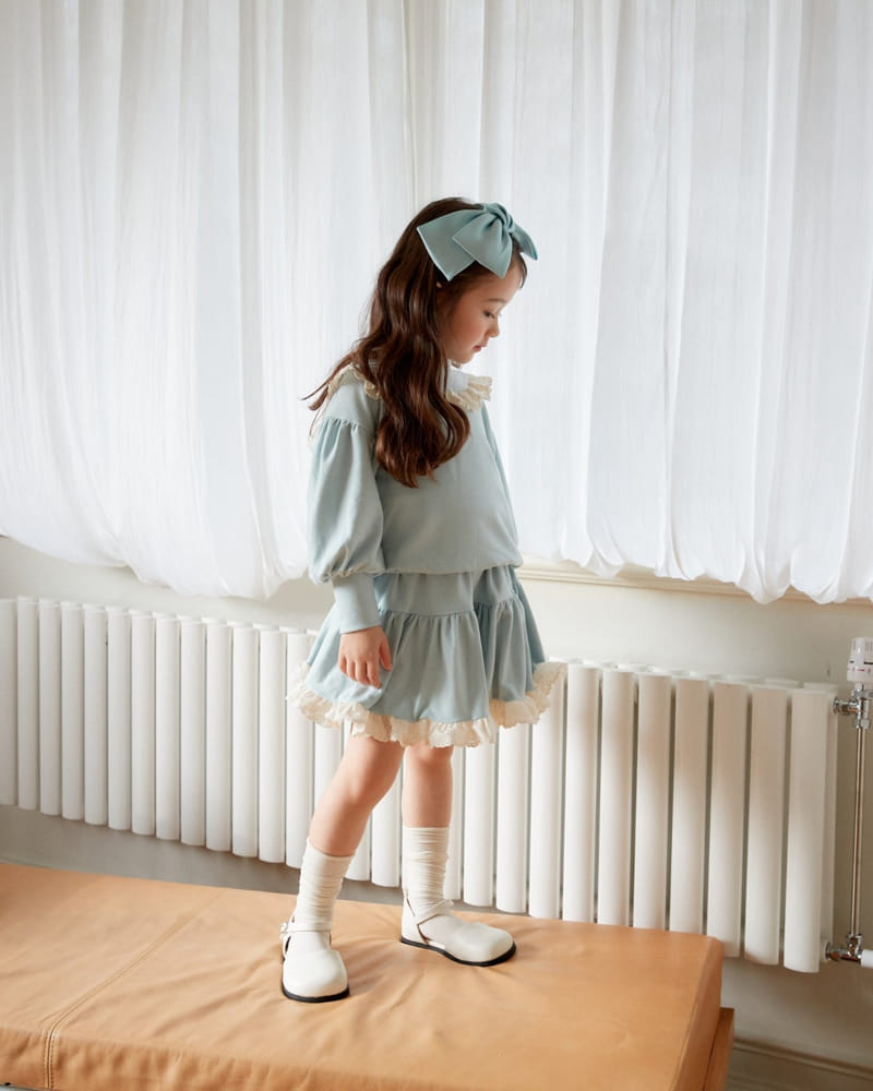 Loveplain - Korean Children Fashion - #designkidswear - Cuty Top Bottom Set - 2