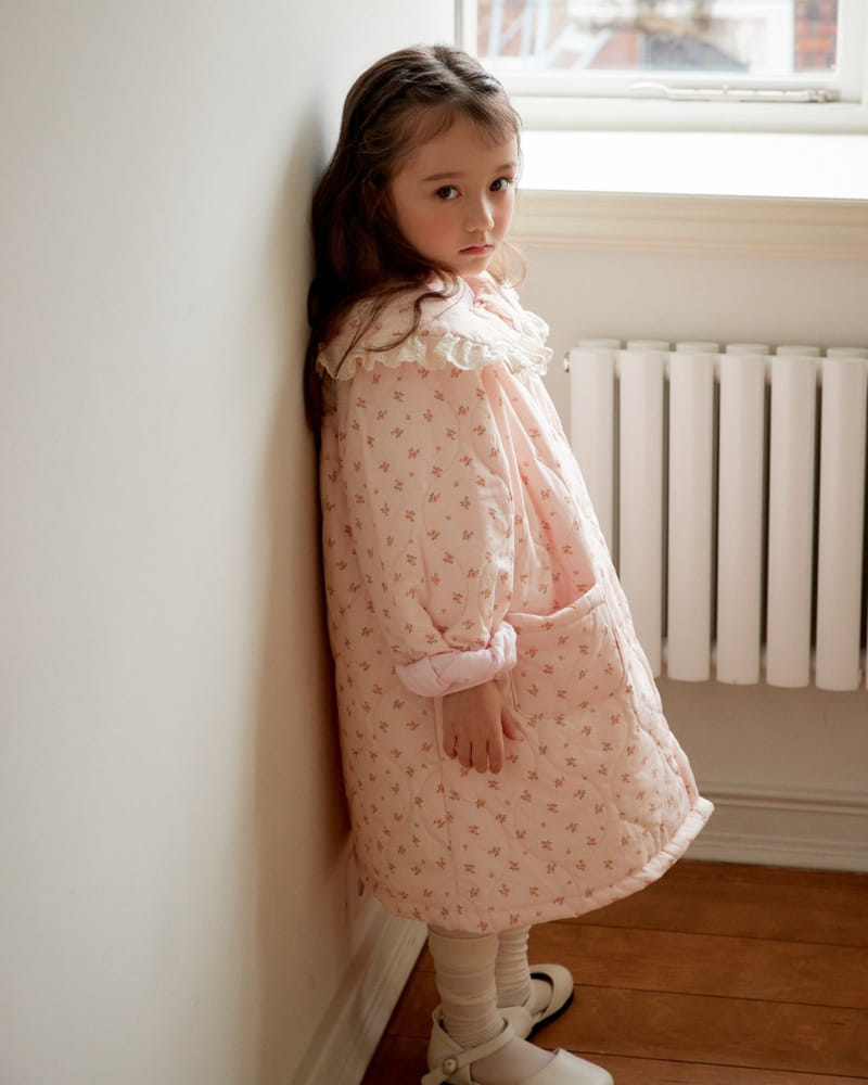 Loveplain - Korean Children Fashion - #littlefashionista - Daisy Quilting Coat - 2