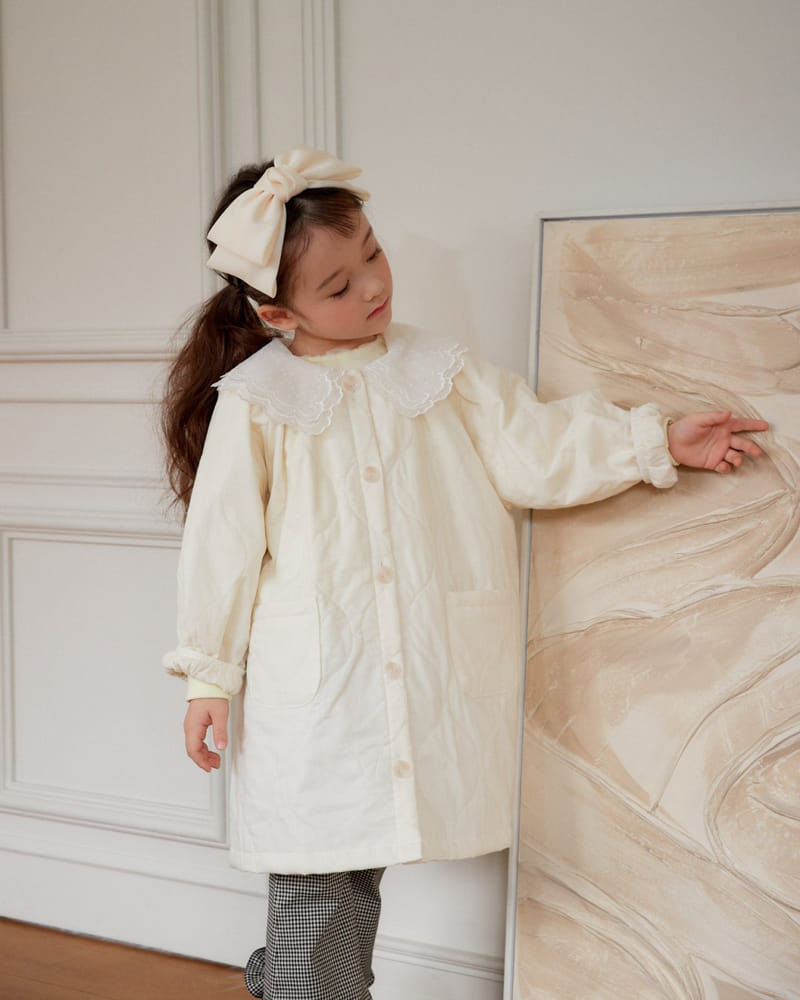 Loveplain - Korean Children Fashion - #minifashionista - Clare Quilting Coat - 4