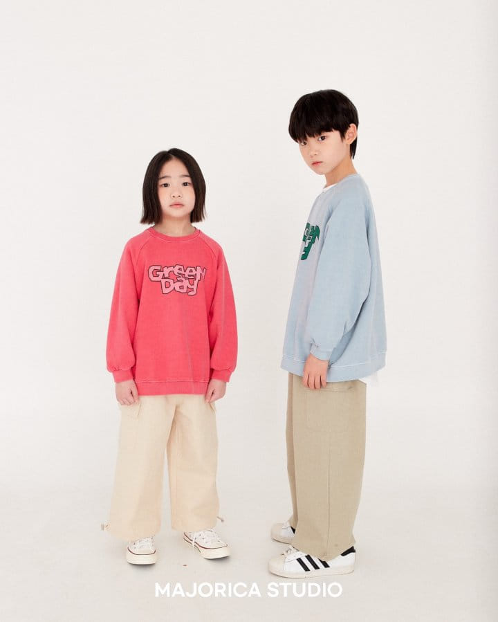 Majorica - Korean Children Fashion - #childrensboutique - Green Day Sweatshirt - 2
