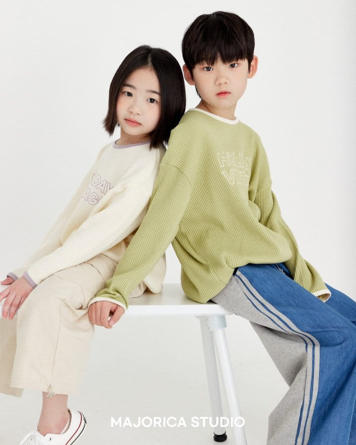 Majorica - Korean Children Fashion - #discoveringself - Waffle Sweatshirt - 6