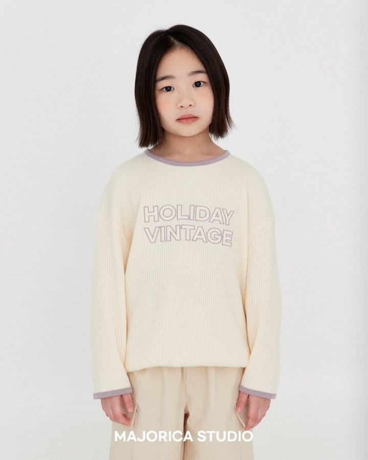 Majorica - Korean Children Fashion - #fashionkids - Waffle Sweatshirt - 7