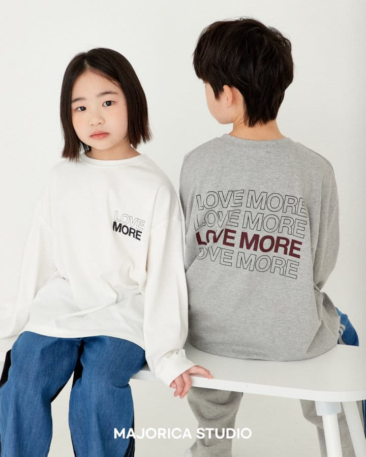 Majorica - Korean Children Fashion - #kidsshorts - Love More Tee - 3