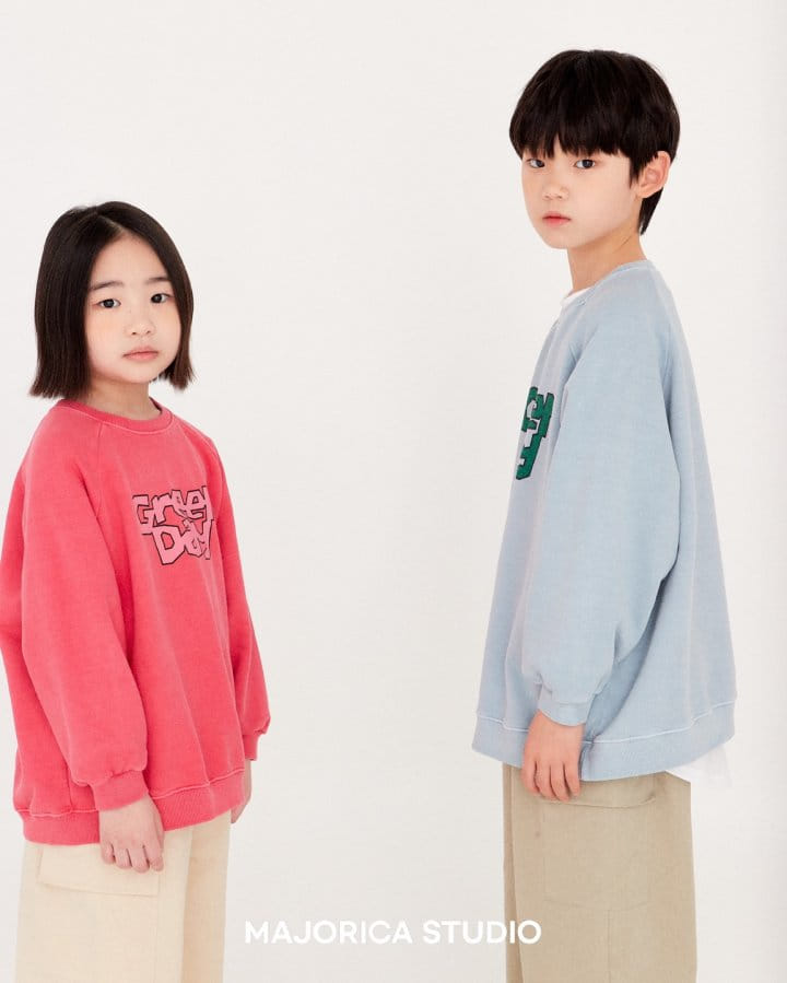 Majorica - Korean Children Fashion - #kidzfashiontrend - Green Day Sweatshirt - 8