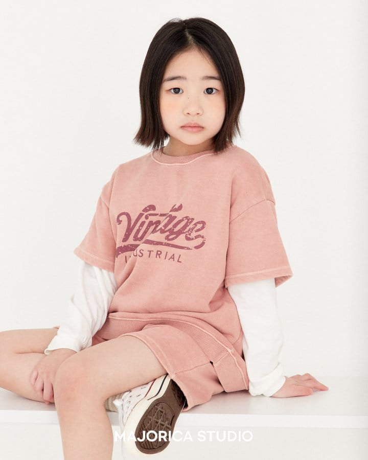 Majorica - Korean Children Fashion - #minifashionista - Vintage Pigment Top Bottom Set - 7
