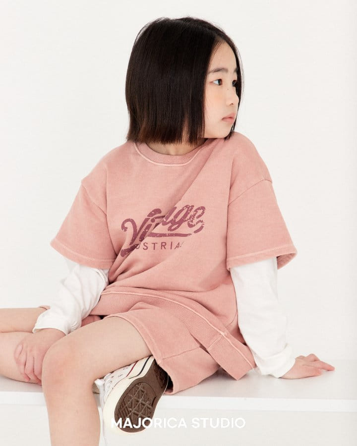 Majorica - Korean Children Fashion - #prettylittlegirls - Vintage Pigment Top Bottom Set - 8