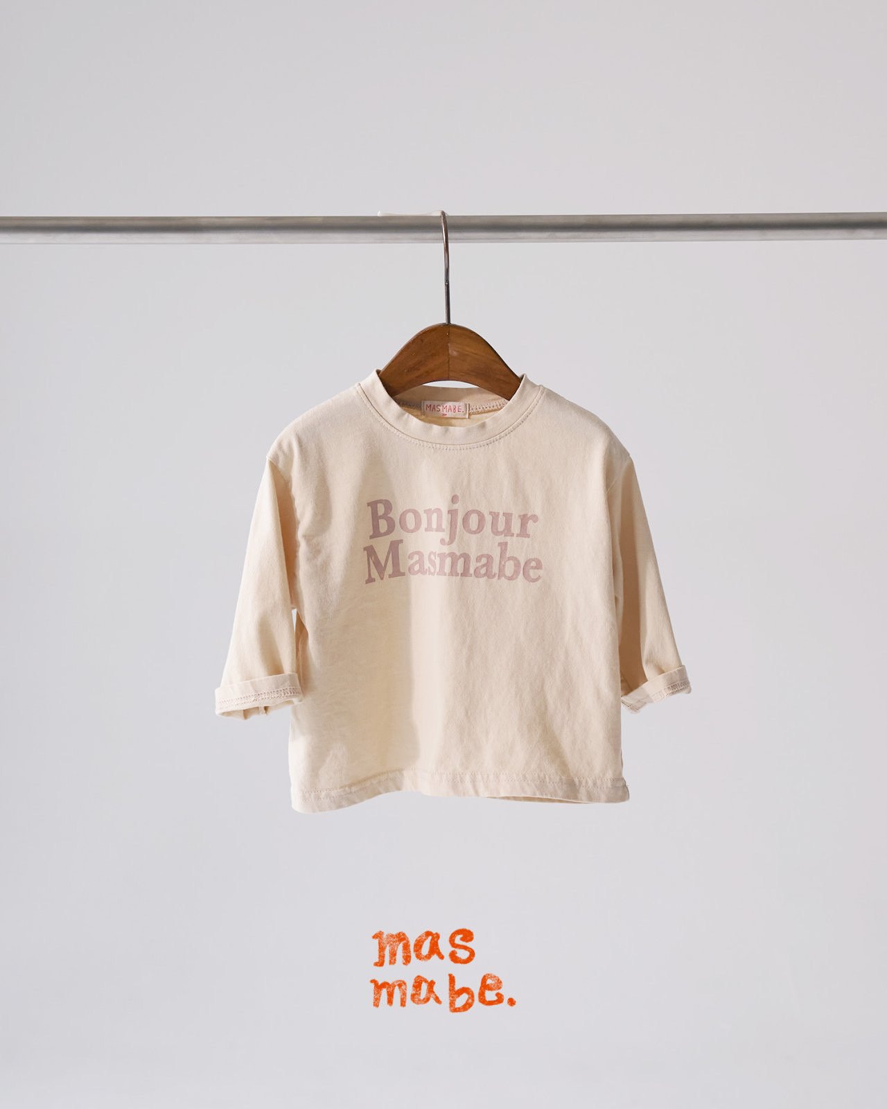 Masmabe - Korean Baby Fashion - #babyoutfit - Bon Jour Tee