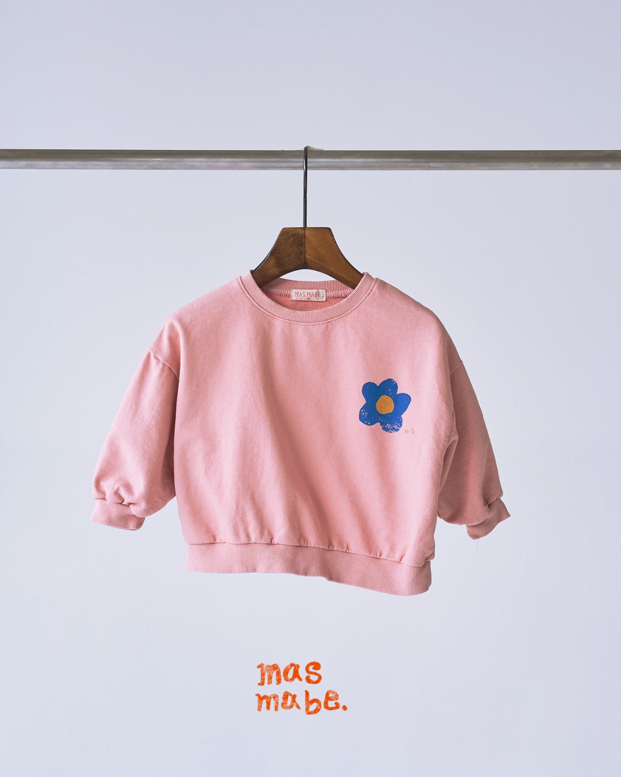 Masmabe - Korean Baby Fashion - #onlinebabyboutique - Smiel Flower Sweatshirt - 2
