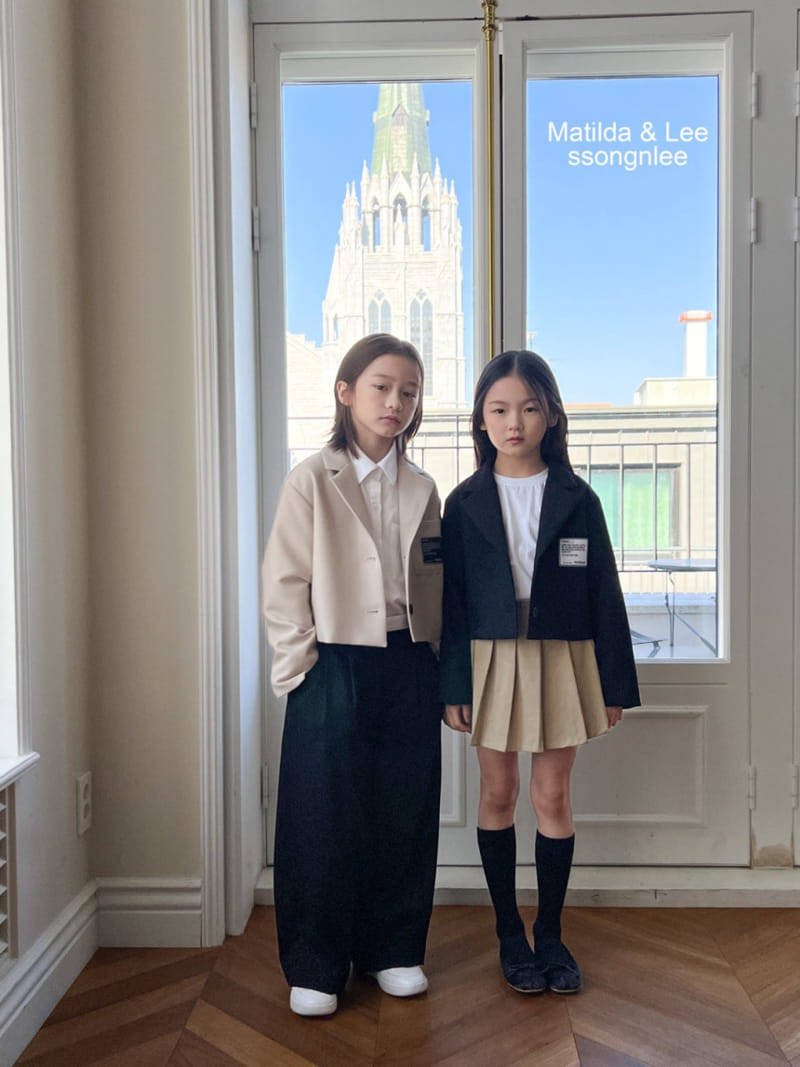 Matilda & Lee - Korean Children Fashion - #Kfashion4kids - Crop Label Jacket
